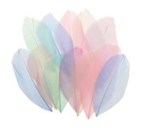 QUARKZMAN 150 PCS Piume D'Oca Naturali per Artigianato, 2-3.1 Pollici Piccole Piume Colorate per Acchiappasogni Fai da Te Decorazioni Matrimoni Centrotavola Party Decorazioni, Colori