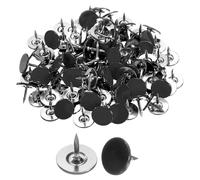 QUARKZMAN 150Pz Chiodini da Tappezzeria Testa Piatta 11x10mm Nero
