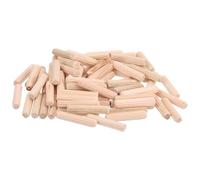 QUARKZMAN 150pz Legno Tasselli Perni 6 X 30mm (0.24 X 1.18 Pollici) Legno Tasselli Barre Scanalate Tasselli Giunti per Scanalati Lavorazione Legno Mobili Artigianato