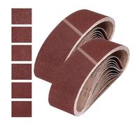 QUARKZMAN 152mm x 1220mm Cinghie Da Levigatura, 24Pz 60/80/120/150/240/400 Grana OssidoAlluminio Cinghia Abrasiva Per Levigatrice Per LavorazioneLegno, LucidaturaMetalli, AffilaturaColtelli