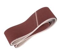 QUARKZMAN 152mm x 2260mm CinghieLevigatura, 10Pz 100 Grana Cinghia Abrasiva OssidoAlluminio Per Levigatrice, Per LavorazioneLegno, LucidaturaMetalli, AffilaturaColtelli