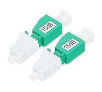 QUARKZMAN 15dB LC Fibre Attenuatore LC/APC SM Monomodale Fisso Fibre Ottico Attenuatore Maschio a Femmina per Fibre Ottico Trasmissione 2pz
