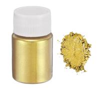 QUARKZMAN 15g/0,5oz Polvere Mica Naturale Polveri Pigmenti Resina Epossidica per Resina Colata Vernice Auto Coloranti Arti Mestieri Fai Da Te, Cristallo Oro