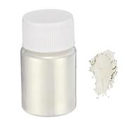 QUARKZMAN 15g/0,5oz Polvere Mica Naturale Polveri Pigmenti Resina Epossidica per Resina Colata Vernice Auto Coloranti Arti Mestieri Fai Da Te, Lampo Bianco