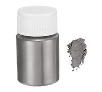 QUARKZMAN 15g/0,5oz Polveri di Pigmenti Epossidici in Resina Naturale in Polvere Mica per Resina Colata, Vernice Auto, Arti e Mestieri Fai-Da-Te, Grigio Argento