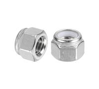QUARKZMAN 15Pcs Dadi Esagonali 3/8"-16 Dadi Autobloccanti Argento E Bianco