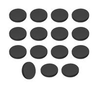 QUARKZMAN 15Pcs Dischi Di Gomma Pieni, 12mm Diametro Esterno X 2mm Spessore, Antiscivolo, Paracolpi, Spessori Non Adesivi, Guarnizioni Piatte Tonde Per Mobili Elettrodomestici Fai Da