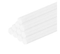 QUARKZMAN 15pz Asta Rotonda in Plastica Bianca 5 x 250mm ABS Stirene Rotondo Bastone Barra Solida Modello per Giocattoli Fai Da Te Costruzione Modelli Architettonici