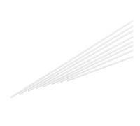 QUARKZMAN 15pz Astine in Plastica Abs, Diametro 1.5mm Lunghezza 500mm Asta Bianca Solida per Materiale Modello Fai da Te, Realizzazione Modelli Architettonici, Tavolo da Sabbia Fai da Te