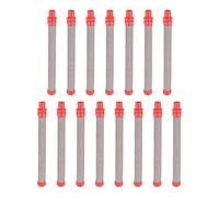 QUARKZMAN 15pz Filtro per Pistola Airless, Filtro per Schermo Alta Pressione per Pistola a Spruzzo, Accessori Ricambio per Spruzzatura Tipo Push On, Rosso