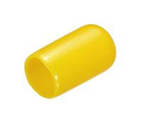 QUARKZMAN 15pz Tappi Terminali Gomma 12mm(1/2") ID Pvc Vinile Tappo di Estremità Rotondo Copertura Protettori Vite Gialli