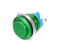 QUARKZMAN 16 mm Interruttore Avviamento Pulsante Metallo Rotondo Pulsante Avvio Verde