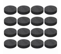 QUARKZMAN 16 Pcs Piedini Isolanti Monofacciali per Altoparlanti, 40mmx10mm Base Antiscivolo in Schiuma Assorbimento Urto per Supporto Amplificatore Piedini Tappetino, Nero