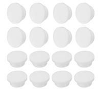 QUARKZMAN 16 Pezzi Anelli Di Troppo Pieno Per Lavello, Guarnizione Per Lavello Da Bagno E Cucina Copri Foro Del Lavello Rotondo A Foro Semi-Aperto Inserto (Bianco)