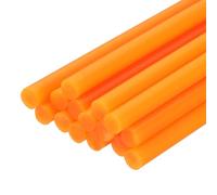 QUARKZMAN 16 Pezzi Mini Bastoncini Di Colla A Caldo, 0.28" Diametro x 7.87" Lunghezza Bastoncini Colla EVA, Mini Bastoncini Colla A Caldo Arancioni Per Progetti DIY E Artigianato