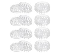 QUARKZMAN 16 Pezzi Protezioni per Tappeti Coppe Bloccaruote 48mm Tazza per Mobili Rotondo Spillo Protezioni Tappeti Mobili per Gambe Mobili Tavolo Sedia Divano