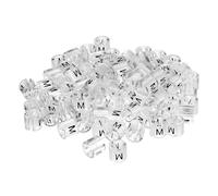 QUARKZMAN 160pz Etichette per Appendini Taglia M, Adatte per Asta da 3,5mm Clip per Appendini Taglia Abbigliamento Etichette Colorate per Appendini, Trasparenti