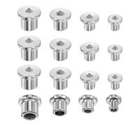 QUARKZMAN 16Pc Spinotti Di Centraggio Cavi Per Tenone, 1/4, 5/16, 3/8, 1/2 Pollice (6/8/10/12mm) Spinotti Di Centraggio, Utensile Per Forare Con Punta AfRigata Per Accessori