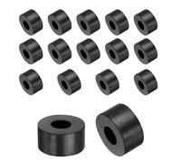 QUARKZMAN 16pz Distanziali Gomma 20mm OD, 8mm ID, 10mm Altezza Distanziatore Rotondo Antivibrazioni Boccola Anelli Tenuta Rondella Piatta Spessa per Accessori Auto Domestici