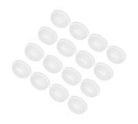 QUARKZMAN 16pz Tappi in Gomma per Fori, Tappi Copriforo Montaggio Dia 16mm/0.6" Larghezza Scanalatura Stretta 2mm Tappo per Fori in Silicone Rotondo in Gomma per Bulkheads Trasparenti