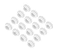 QUARKZMAN 16pz Tappi in Silicone per Foro Chiusura Scatto, 13mm/0,5" Dia Montaggio Larghezza Scanalatura Stretta 2mm Pannello Copertura Guarnizione Rotonda per Passacavi Tappi Tenuta Bianco