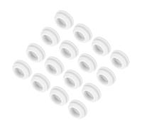 QUARKZMAN 16pz Tappi in Silicone per Foro Chiusura Scatto, 15mm/0,6" Dia Montaggio Larghezza Scanalatura Stretta 2mm Pannello Copertura Guarnizione Rotonda per Passacavi Tappi Tenuta Bianco