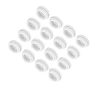 QUARKZMAN 16pz Tappi in Silicone per Foro Chiusura Scatto, 20mm/0,8" Dia Montaggio Larghezza Scanalatura Stretta 2mm Pannello Copertura Guarnizione Rotonda per Passacavi Tappi Tenuta Bianco