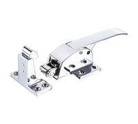 QUARKZMAN 175 x 67 x 70mm Congelatore Porta Chiusura Scatto Maniglia x 1pz Metallo Regolabile Molla Caricato Maniglia Leva per Casa Ufficio Porta[Argento Tono]
