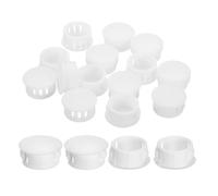 QUARKZMAN 18 Pz 18mm(23/32") Tappi Copriforo A Scatto Rotondo Per Pannello Incassato Per Inserto Di Mobili, Pannello Terminale, Bianco