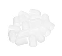 QUARKZMAN 18Pcs Coperchi In Silicone, 15mm (19/32") Diametro Interno 17mm (21/32") Altezza Rotondi Gomma Elastica Proteggi Filettatura Viti Morbidi Flessibili Copriviti Per, Trasparente