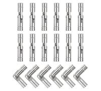 QUARKZMAN 18pz Cerniera a Barile Invisibile in Ottone, 25x5mm Cerniere Nascoste, Supporto Pieghevole Cerniere a Barile Nascoste per Scatola Ricordi Fai Da Te Porta Armadio Cerniere a Barile