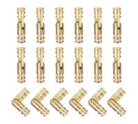 QUARKZMAN 18pz Cerniera Barile Invisibile Ottone, 17x4mm Cerniere Nascoste, Supporto Pieghevole Cerniere Cilindriche Botte Nascoste per Scatola Ricordi DIY, Cerniera Botte Porta Armadio