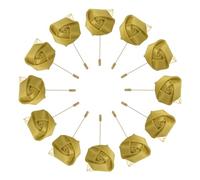 QUARKZMAN 18pz Spille per Boutonniere Rose per Sposo per Cerimonia Nuziale Anniversario Cena Formale Festa Oro