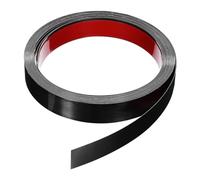 QUARKZMAN 19.7 Piedi X 0.98" Muro Ritaglia Stacca e Incolla Modanatura Ritaglia Cornice Adesivo Inossidabile Acciaio Spazzolato Finitura Metallo Fascia Rifinitura per Affianca Bordo Nero