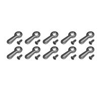 QUARKZMAN 19 x 8,5mm Cornice per Foto Tasti Gira x 20pz Fermi metallo Chiusure con Viti per Fissaggio e Sospensione Cornici, [Nero]