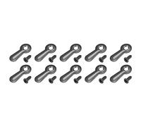 QUARKZMAN 19 x 8,5mm Cornice per Foto Tasti Gira x 50pz Fermi metallo Chiusure con Viti per Fissaggio e Sospensione Cornici, [Nero]