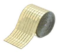 QUARKZMAN 1920 PZ Specchi in Vetro Piastrelle a Mosaico Specchio Autoadesivo Oro 5 x 5mm per Palla da Discoteca, Artigianato Fai da Te, Decorazione KTV 1 Foglio