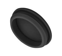 QUARKZMAN 1Pezzo Tappo in Silicone per Fori, Montaggio Dia 48.6mm/1.9" Larghezza Scanalatura Stretta 5mm Tappi Copriforo Pannello Rotondo a Filo Gomma Impermeabili per Laboratorio, Nero