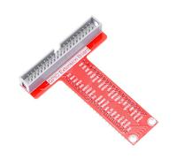 QUARKZMAN 1pz Scheda di Espansione a T Assemblata con 80 Pin T Tipo Breakout per Raspberry Pi, Pi B+, Rosso