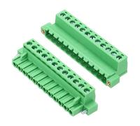 QUARKZMAN 1Set PCB Morsettiera a Vite Connettore 12 Pin Passo 5,08mm Verde