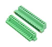 QUARKZMAN 1Set PCB Morsettiera a Vite Connettore 15 Pin Passo 5,08mm Verde