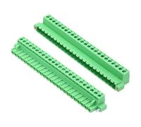QUARKZMAN 1Set PCB Morsettiera a Vite Connettore 24 Pin Passo 5,08mm Verde