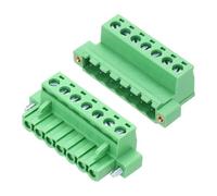 QUARKZMAN 1Set PCB Morsettiera a Vite Connettore 7 Pin Passo 5,08mm Verde