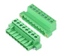 QUARKZMAN 1Set PCB Morsettiera a Vite Connettore 8 Pin Passo 5,08mm Verde