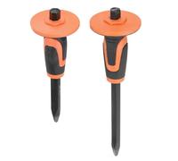 QUARKZMAN 1Set Scalpello Muratura 9.8" /11.8" Testa Appuntita Protezione Mano Scalpello Punta Malta Cemento Armato Scalpello Pietra Rottura Mattoni Pietra Intaglio Demolizione Spaccatura