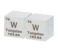 QUARKZMAN 2 Cubi Di Tungsteno 0.39 Pollici Cubo Ad Alta Di Metallo Argento | Elementare, Densità, Per Collezione Di Elementi Chimici, Applicazione Didattica Scientifica, E Sperimentale