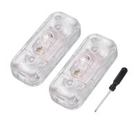 QUARKZMAN 2 Interruttori A Filo Con Terminale Di Massa,250V 6A Interruttore On Off Con Cacciavite Di Sostituzione Per Riparazione Pulsante Di Controllo ON OFF Per Lampada LED Luci