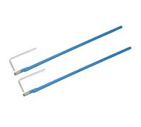 QUARKZMAN 2 Pack Guitar Two Way Rod, 400mm Low-Profile Guitar Rod 4mm L-Wrench, Strumenti per Liuteria per Riparazione e Regolazione Manico Chitarre Elettriche Acustiche e Bassi, Blu