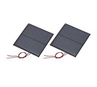 QUARKZMAN 2 Pannelli Solari Mini In Policristallino 4V 0.6W 150mA Con 2 Cavi Per Materiali Fai Da Te Giocattoli Elettrici Caricabatterie 70mm X 70mm