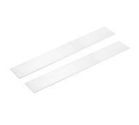 QUARKZMAN 2 Pcs Barra Piatta Quadrata In Alluminio, Spessore 5/64" (2mm) x Larghezza 1-31/32" (50mm) x Lunghezza 13" (330.2mm) Lastra Solida In Alluminio 6063 Nuova Di Banca Argento